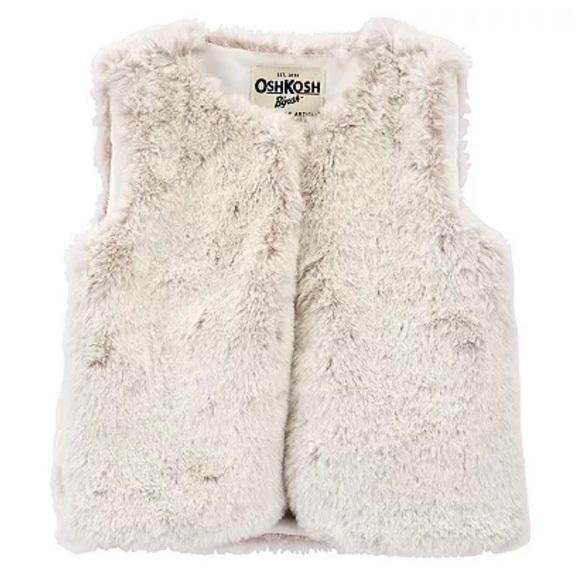 OSH KOSH | faux fur vest - Picture 1 of 4